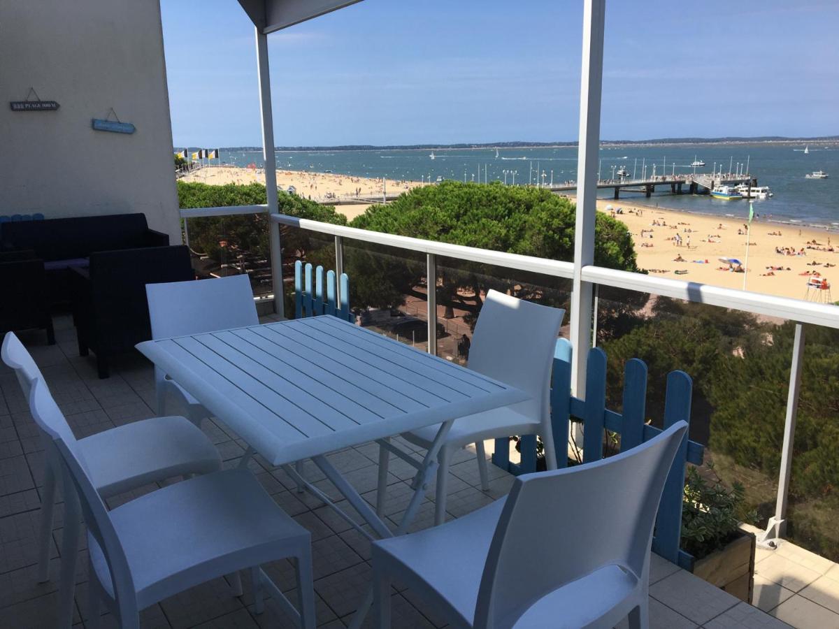 Appartement T3 Au Centre D'Arcachon Avec Vue Mer, Terrasse Et Parking Securise - Fr-1-374-74 Eksteriør billede