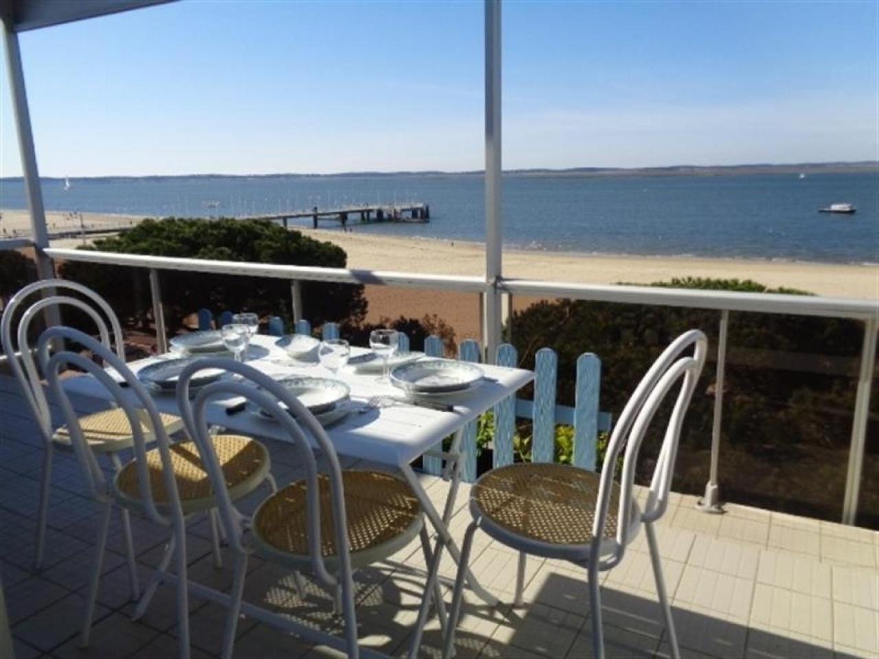 Appartement T3 Au Centre D'Arcachon Avec Vue Mer, Terrasse Et Parking Securise - Fr-1-374-74 Eksteriør billede